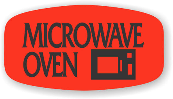 Microwave Oven Label | Roll of 1,000