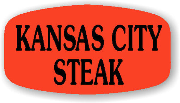 Kansas City Steak  Label | Roll of 1,000