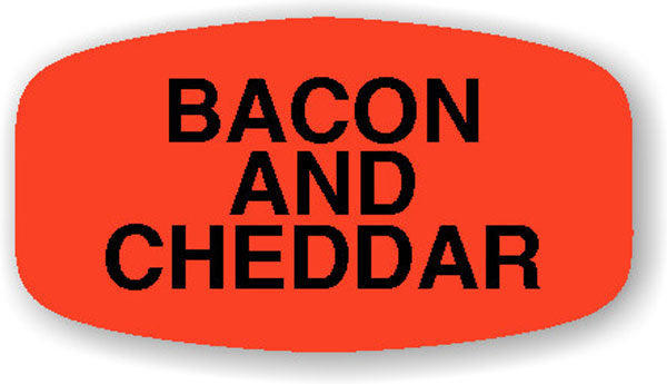 Bacon and Cheddar Label | Roll of 1,000