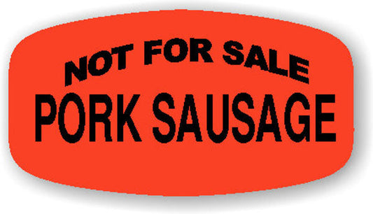 Not for Sale Pork Sausage  Label | Roll of 1,000