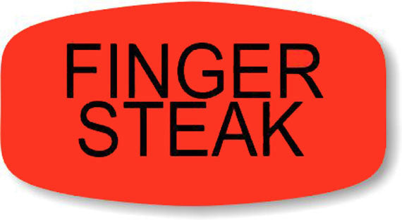 Finger Steak  Label | Roll of 1,000