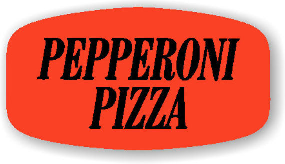 Pepperoni Pizza  Label | Roll of 1,000