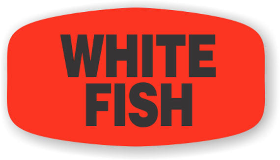 White Fish  Label | Roll of 1,000
