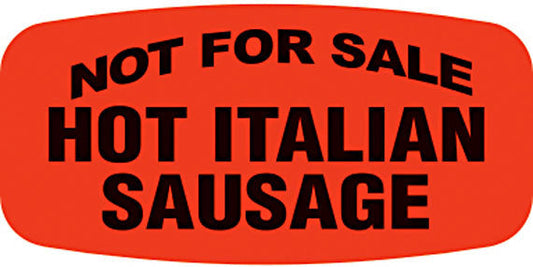 Not For Sale Hot Italian Label | Roll of 1,000