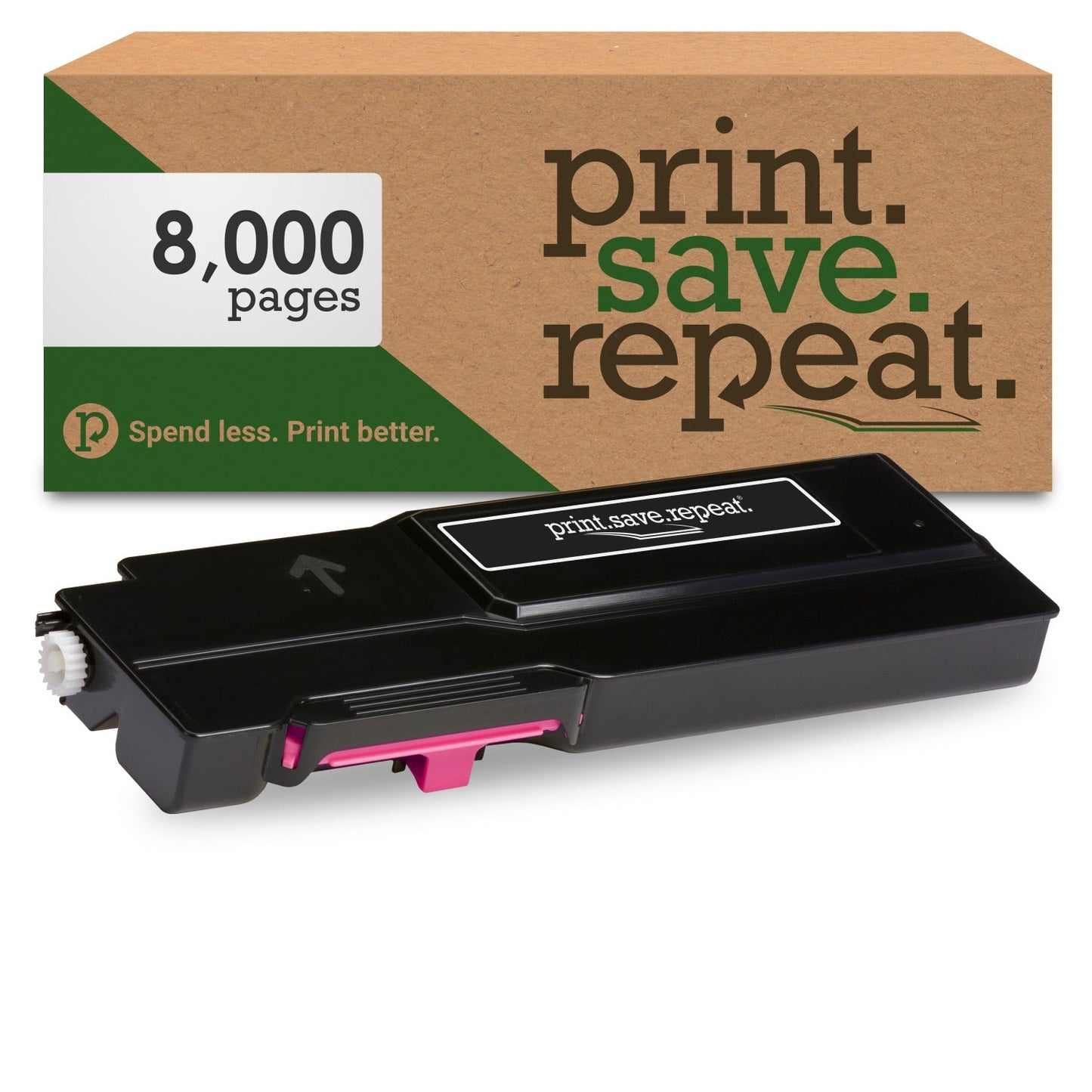 Print.Save.Repeat. Xerox 106R03527 Magenta Extra High Yield Remanufactured Toner Cartridge for VersaLink C400, C405 [8,000 Pages]