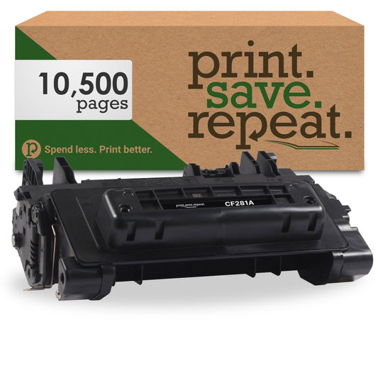 Print.Save.Repeat. HP 81A (CF281A) Standard Yield Compatible Toner Cartridge [10,500 Pages]