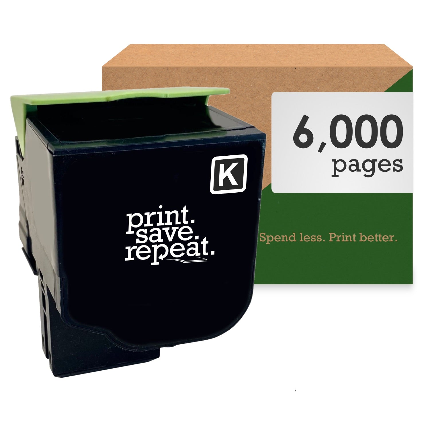 Print.Save.Repeat. Lexmark C241XK0 Black Extra High Yield Toner Cartridge for C2425, C2535, MC2425, MC2535, MC2640 [6,000 Pages]