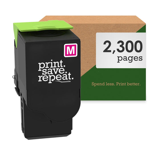 Print.Save.Repeat. Lexmark C231HM0 Magenta High Yield Toner Cartridge for C2325, C2425, C2535, MC2325, MC2425, MC2535, MC2640 [2,300 Pages]