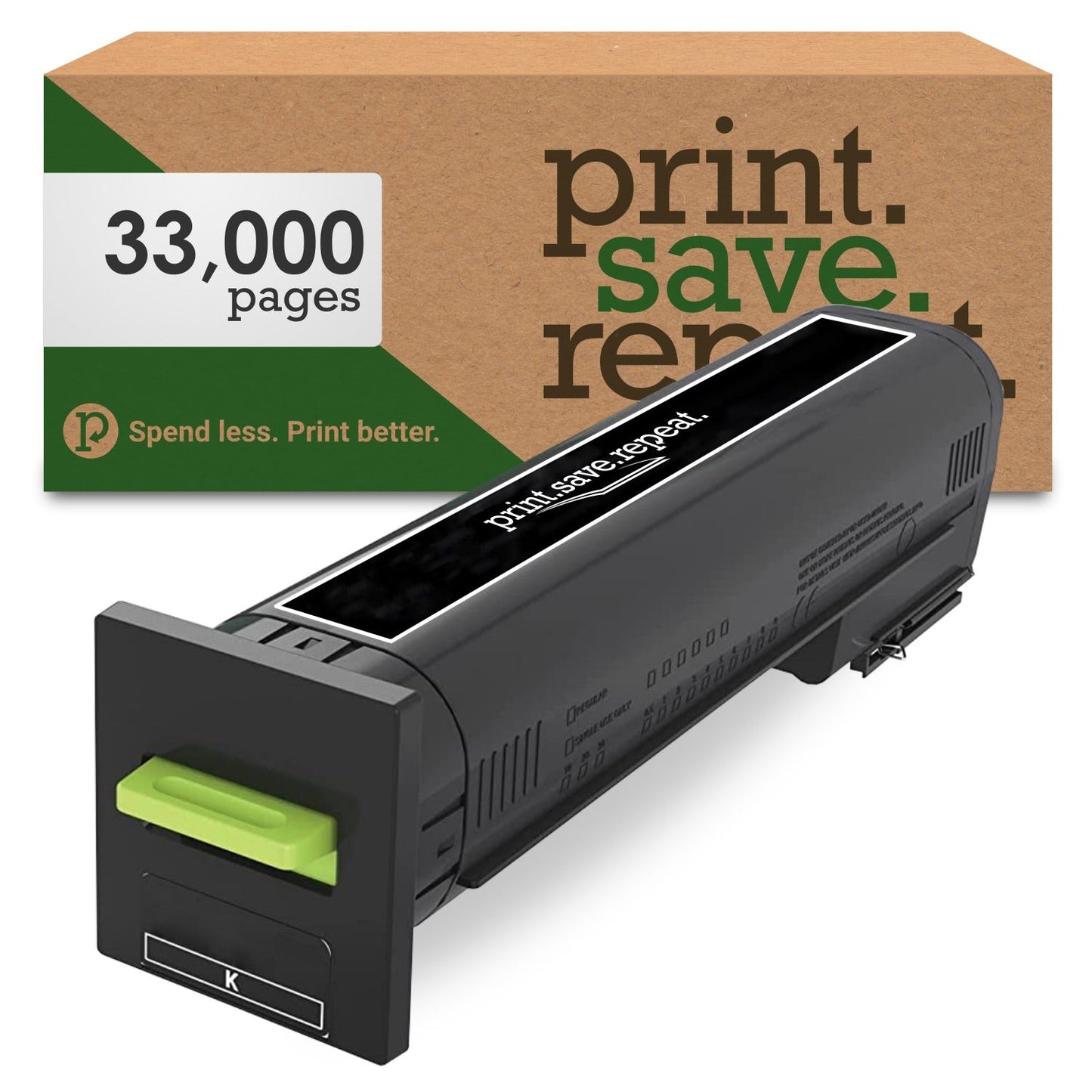 Print.Save.Repeat. Lexmark 72K1XK0 Black Extra High Yield Remanufactured Toner Cartridge for CS820, CX820, CX825, CX860 [33,000 Pages]