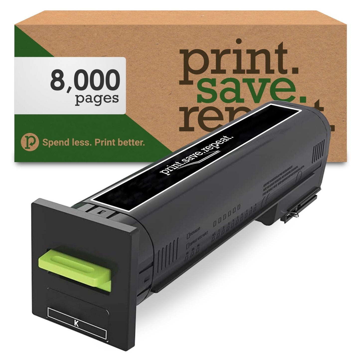 Print.Save.Repeat. Lexmark 72K10K0 Black Remanufactured Toner Cartridge for CS820, CX820, CX825, CX860 [8,000 Pages]