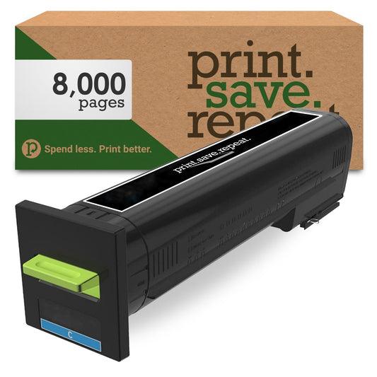 Lexmark 72K10C0 Cyan Toner Cartridge for CS820, CX820, CX825, CX860 | 8,000 Pages | Remanufactured