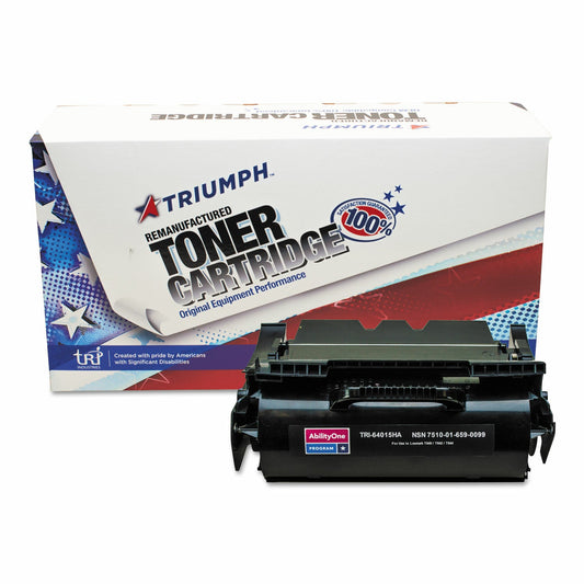 Remanufactured High Yield Toner Cartridge for Lexmark T640/T642/T644/X642/X644/X646 - Page Yield 21,000 - Black