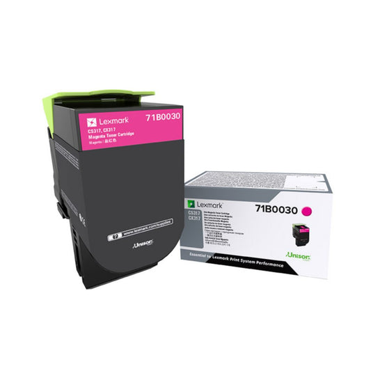 OEM Lexmark 71B0030 Magenta Toner Cartridge for CS317, CX317 [2,300 Pages]