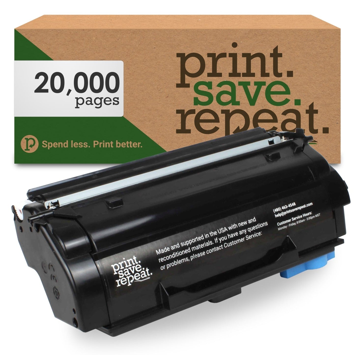 Print.Save.Repeat. Lexmark 55B0XA0 Extra High Yield Remanufactured Toner Cartridge for MS431, MX431 [20,000 Pages]