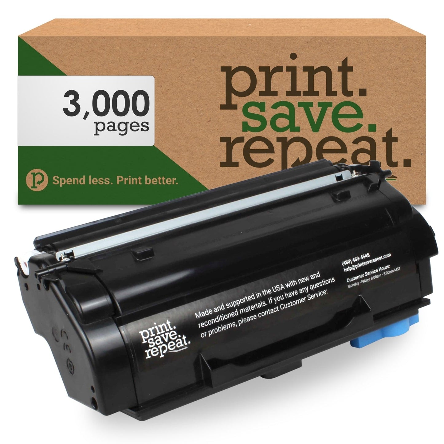 Print.Save.Repeat. Lexmark B340HA0 High Yield Remanufactured Toner Cartridge for B3340, B3442, MB3442 [3,000 Pages]