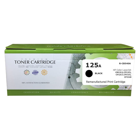 HP CB540A (125A) Black Compatible Toner Cartridge [2,200 Pages]