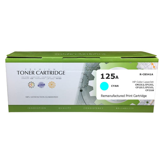 HP CB541A (125A) Cyan Compatible Toner Cartridge [1,400 Pages]