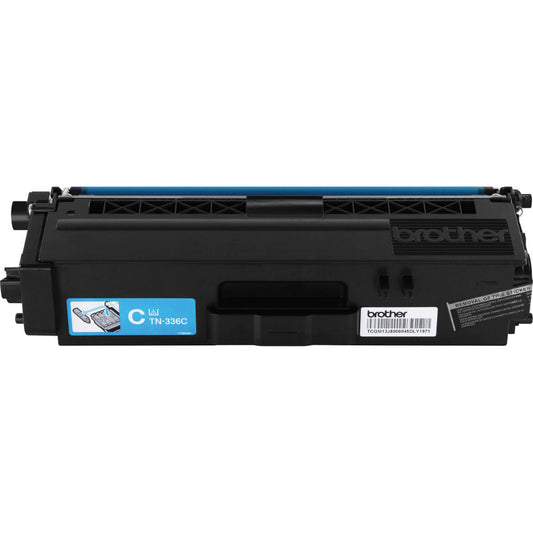 OEM Brother TN-336C Cyan High Yield Toner Cartridge for DCP-L8400, DCP-L8450, HL-L8250, HL-L8350, MFC-L8600, MFC-L8650, MFC-L8850 [3,500 Pages]